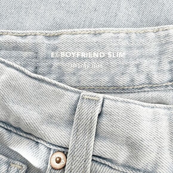 Andriano Goldschmied Ex Boyfriend Slim Jeans Women Size 26 Light Wash Distressed - Picture 5 of 5